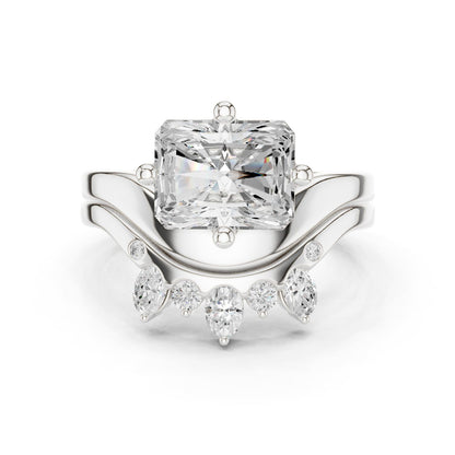 Emerald Lab Grown Diamond Solitaire Engagement Ring