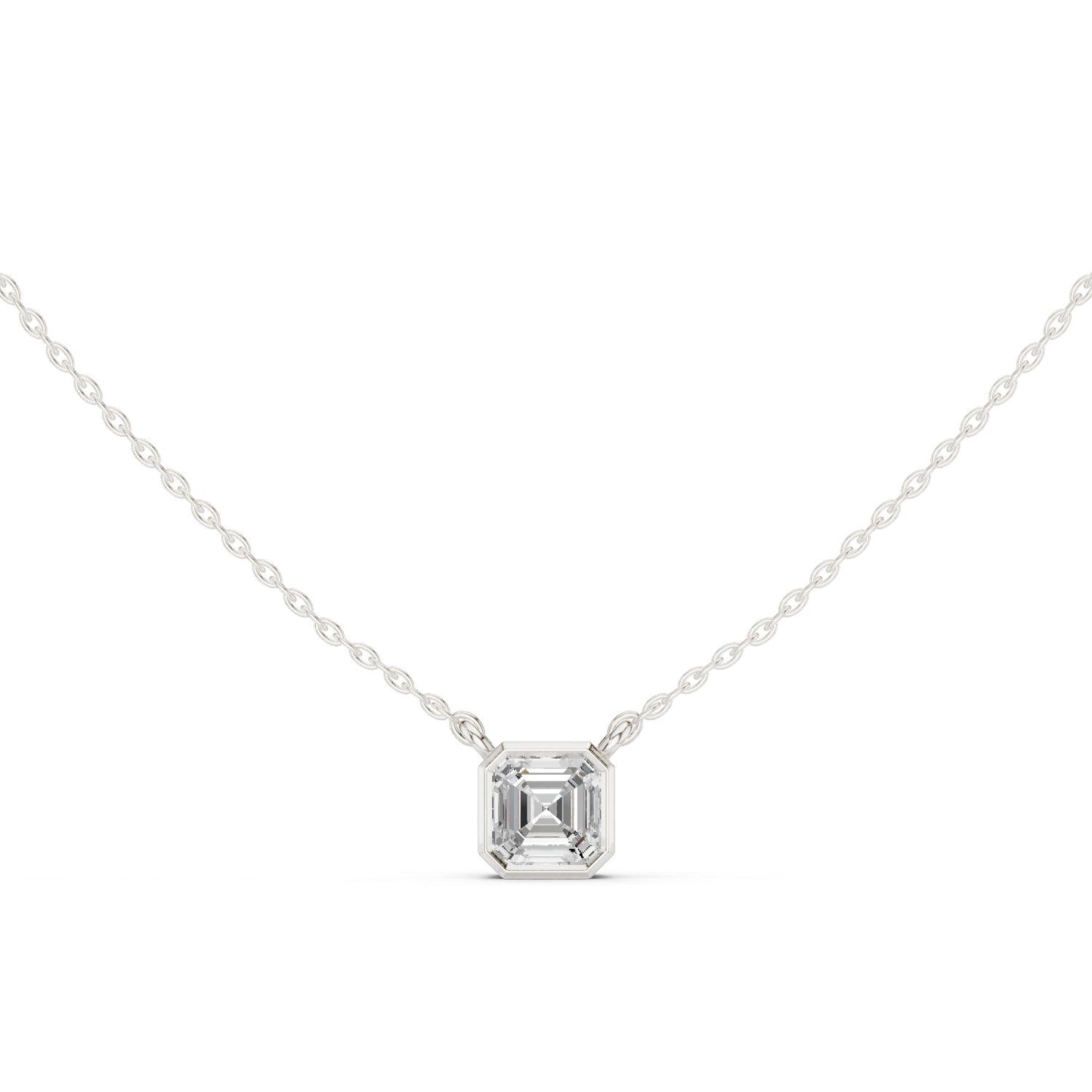 Emerald Lab Grown Diamond Pendant
