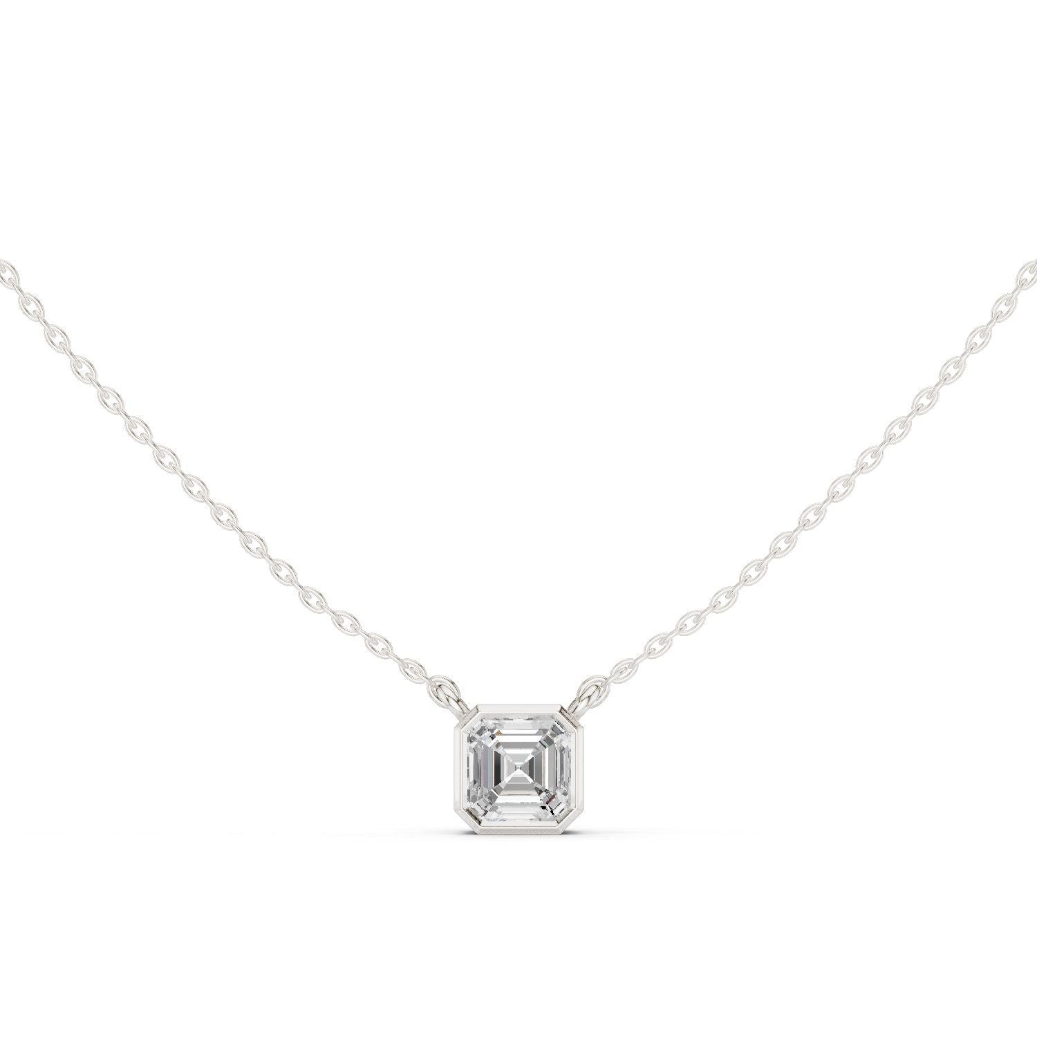 Emerald Lab Grown Diamond Pendant