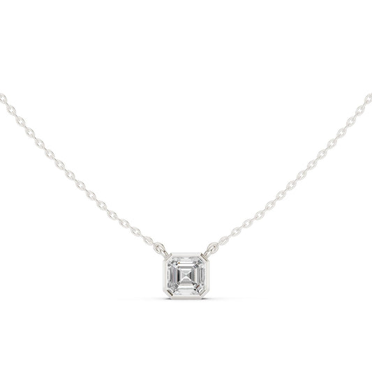 Emerald Lab Grown Diamond Pendant