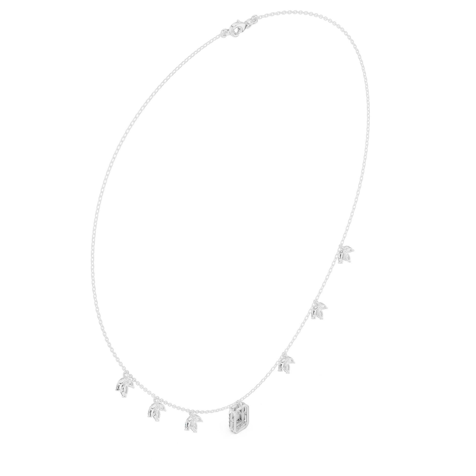 Emerald Lab Grown Diamond Pendant
