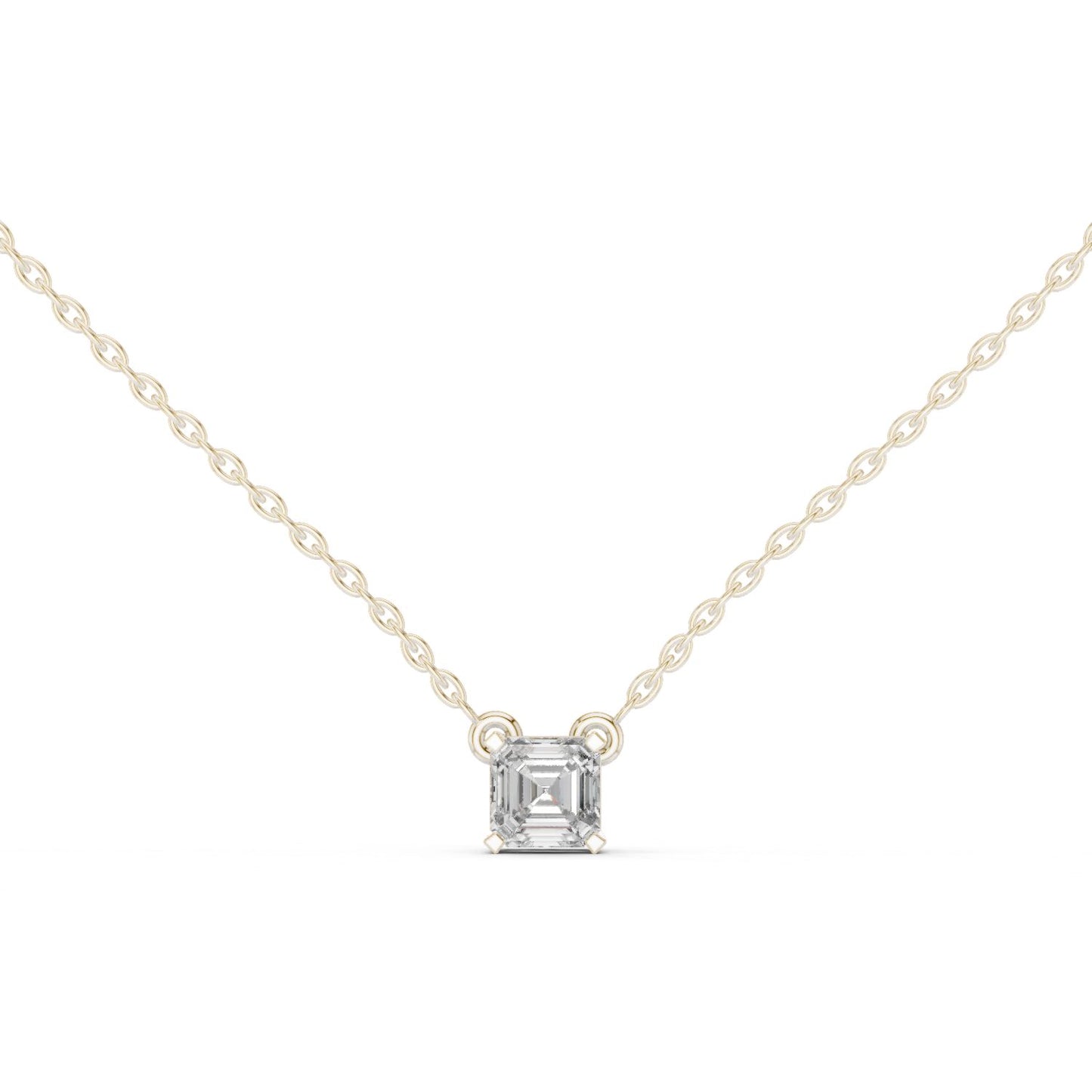 Emerald Lab Grown Diamond Pendant