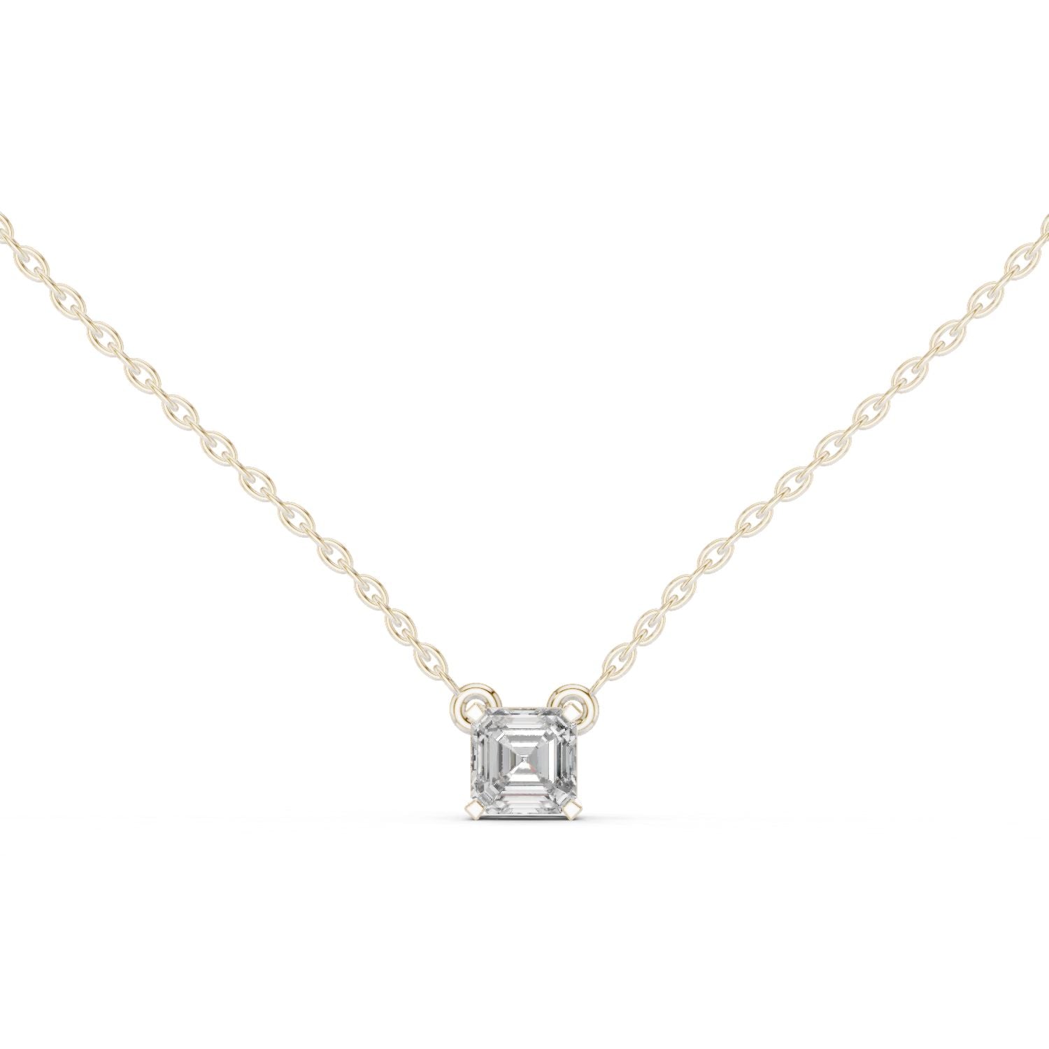 Emerald Lab Grown Diamond Pendant