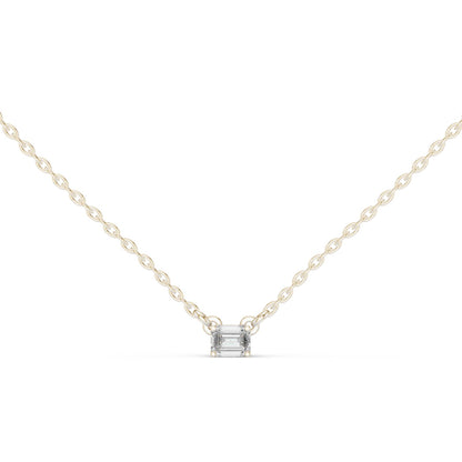 Emerald Lab Grown Diamond Pendant