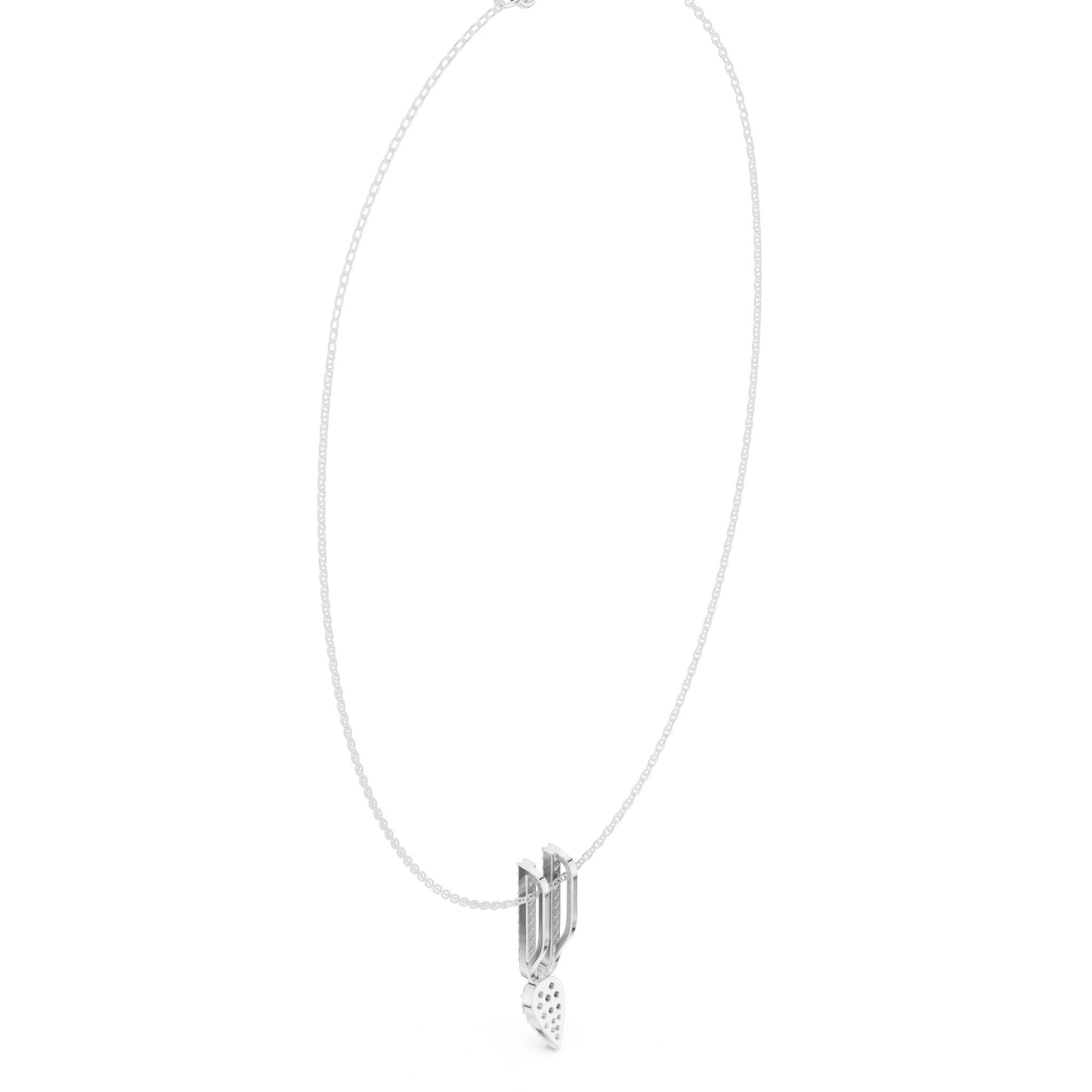 Emerald Lab Grown Diamond Pendant