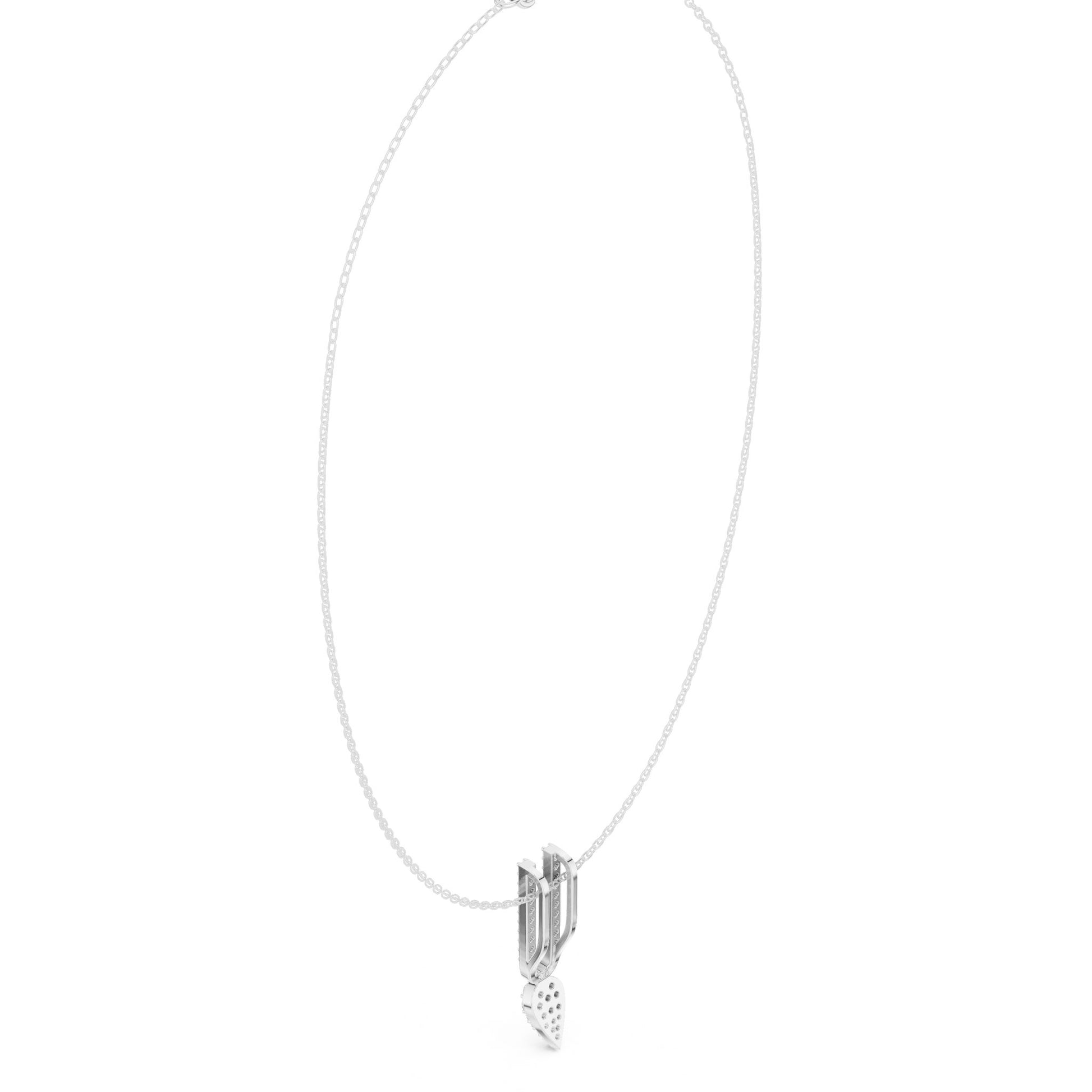 Emerald Lab Grown Diamond Pendant