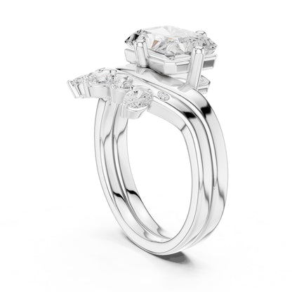Emerald Lab Grown Diamond Solitaire Engagement Ring