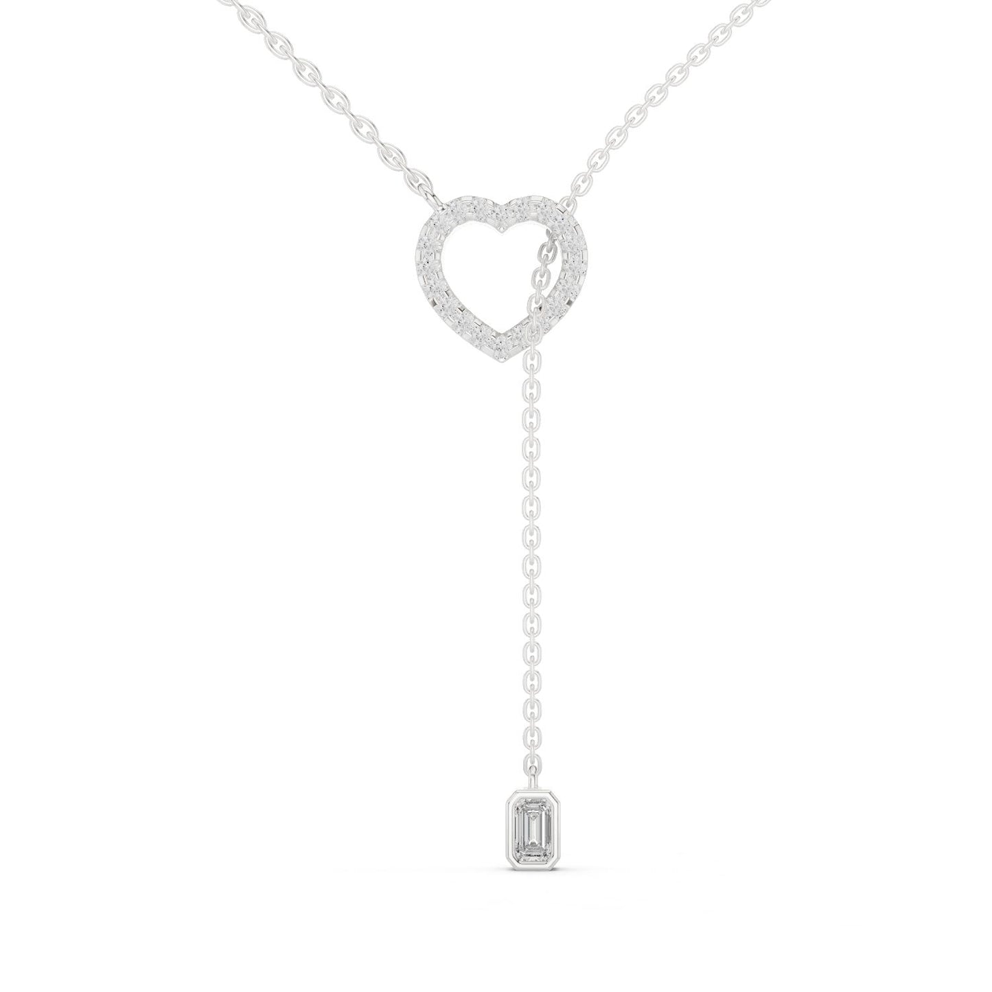 Emerald Lab Grown Diamond Pendant