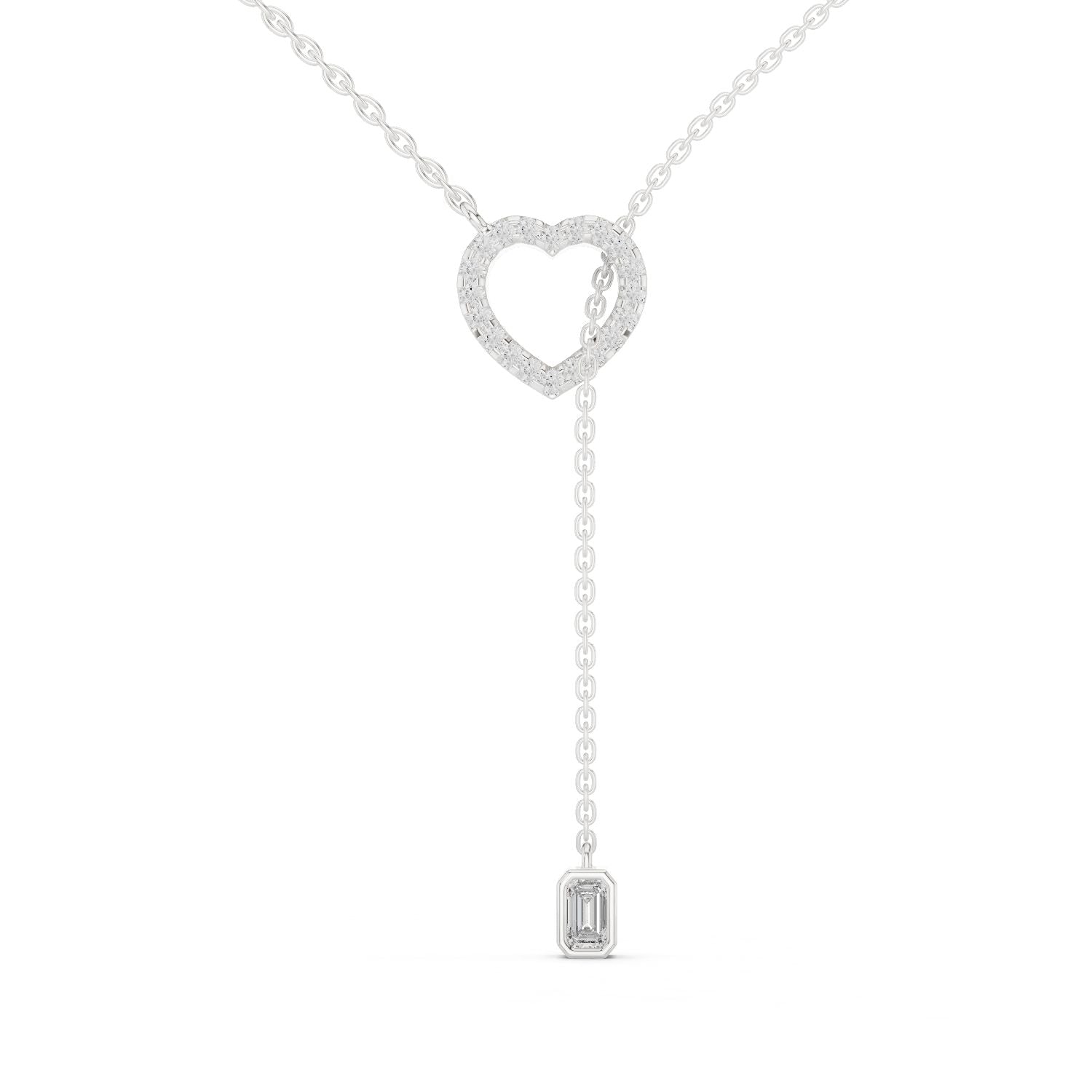 Emerald Lab Grown Diamond Pendant