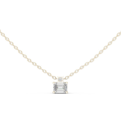 Emerald Lab Grown Diamond Pendant