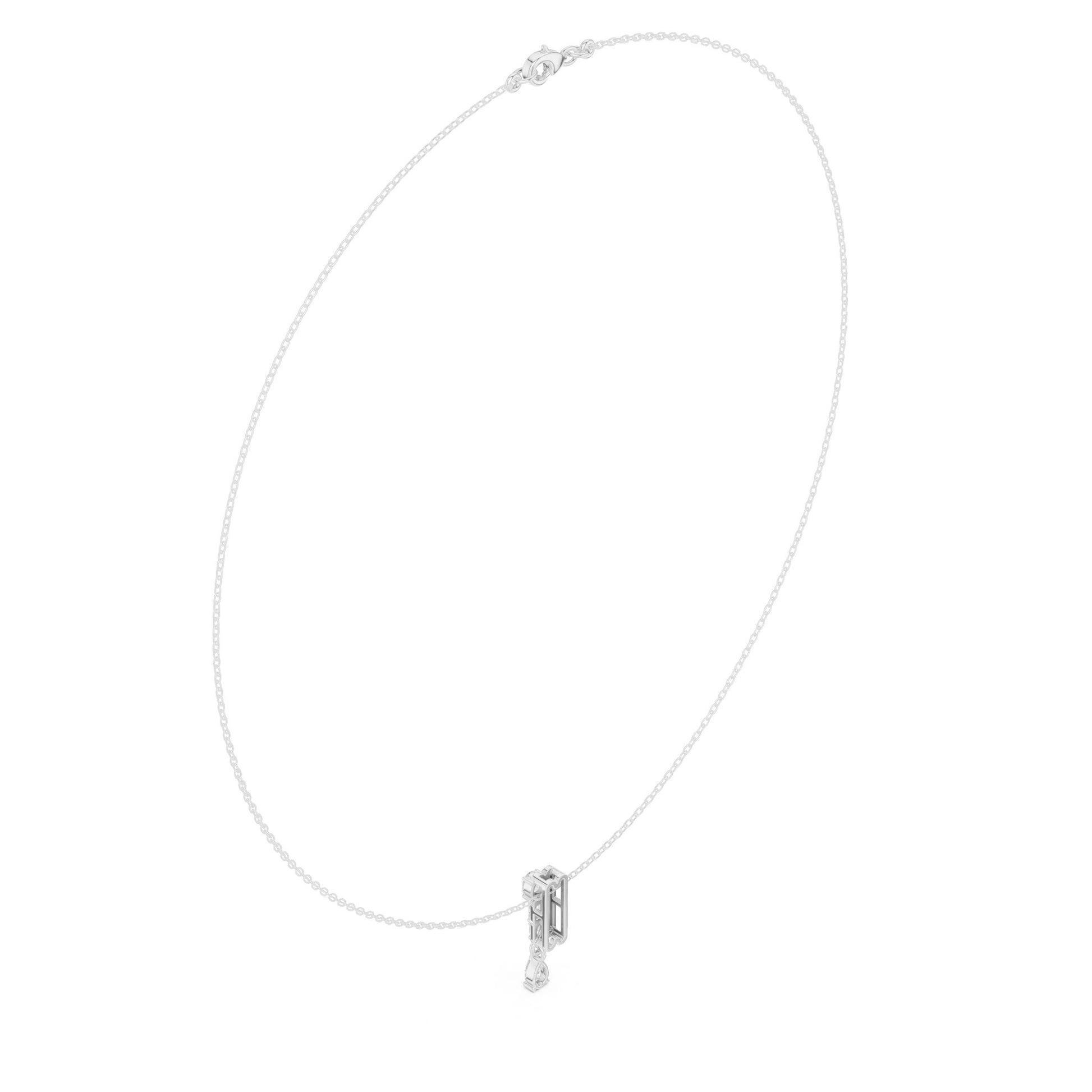 Emerald Lab Grown Diamond Pendant