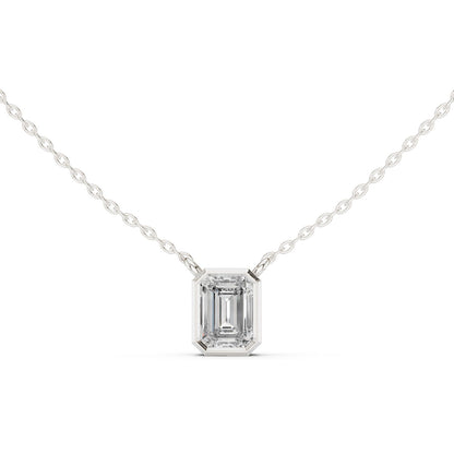 Emerald Lab Grown Diamond Pendant