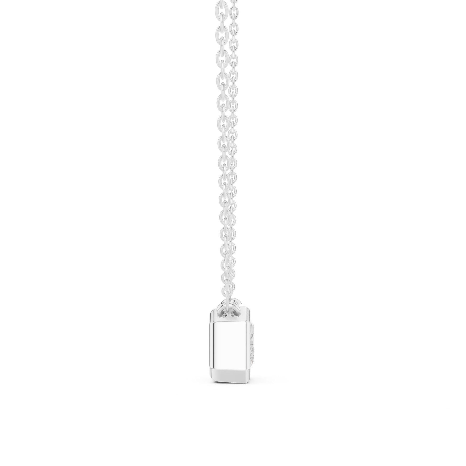 Emerald Lab Grown Diamond Pendant