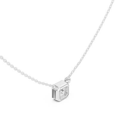Emerald Lab Grown Diamond Pendant
