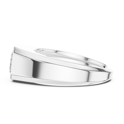 Men's Emerald Lab Grown Diamond Ring