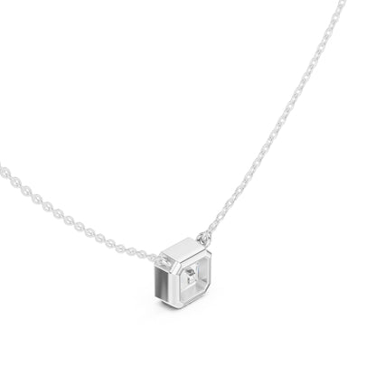 Emerald Lab Grown Diamond Pendant