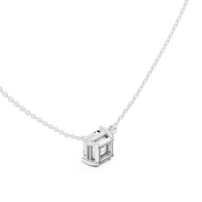 Emerald Lab Grown Diamond Pendant