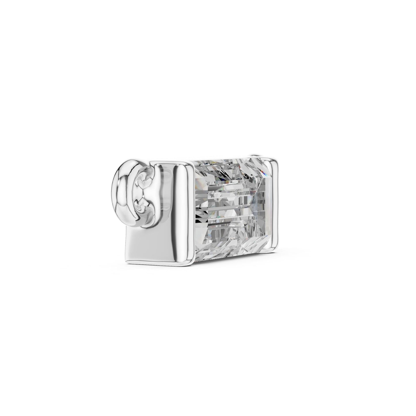 Emerald Lab Grown Diamond Pendant