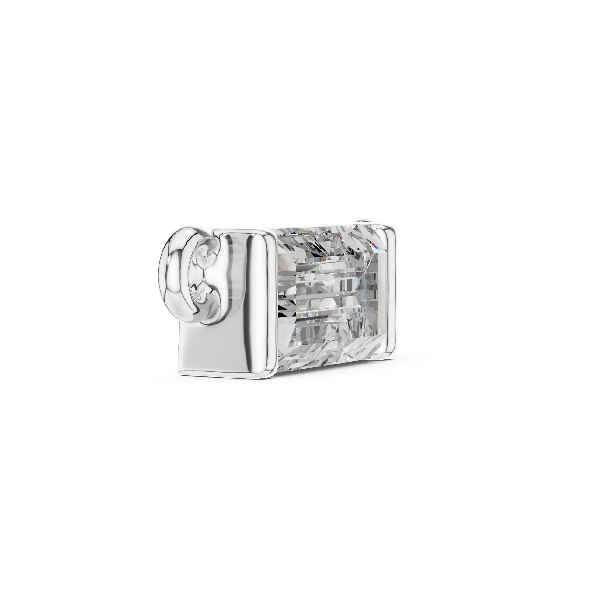 Emerald Lab Grown Diamond Pendant