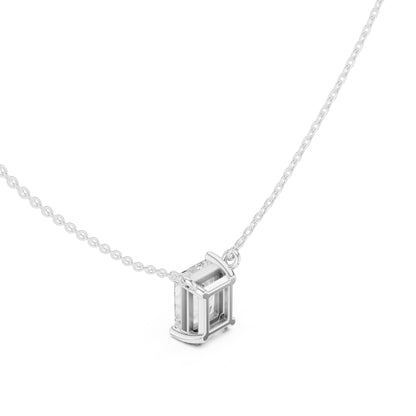 Emerald Lab Grown Diamond Pendant