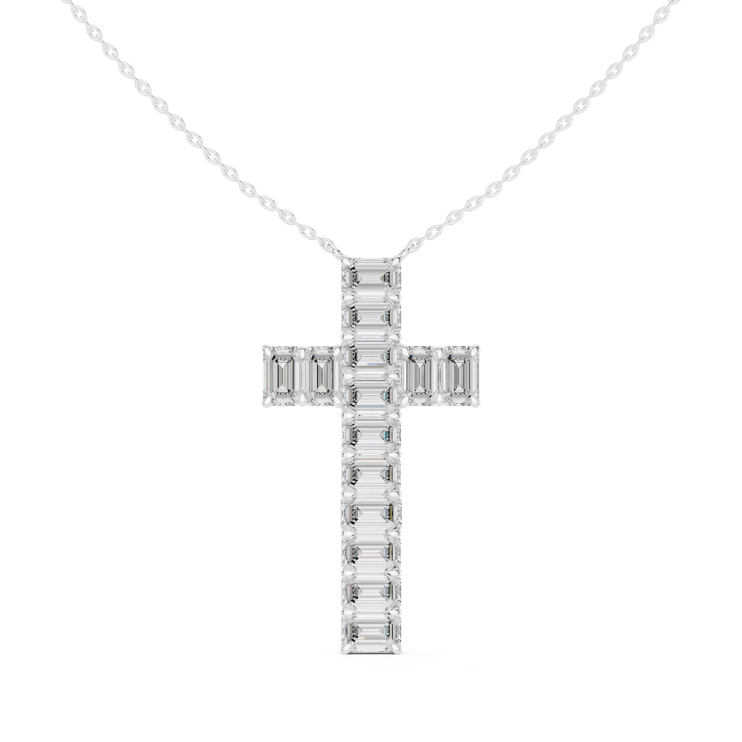 Emerald Lab Grown Diamond Pendant