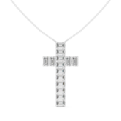 Emerald Lab Grown Diamond Pendant