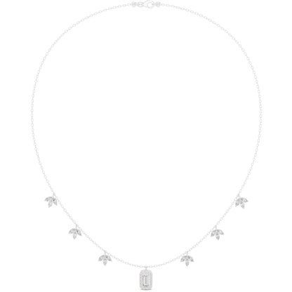 Emerald Lab Grown Diamond Pendant