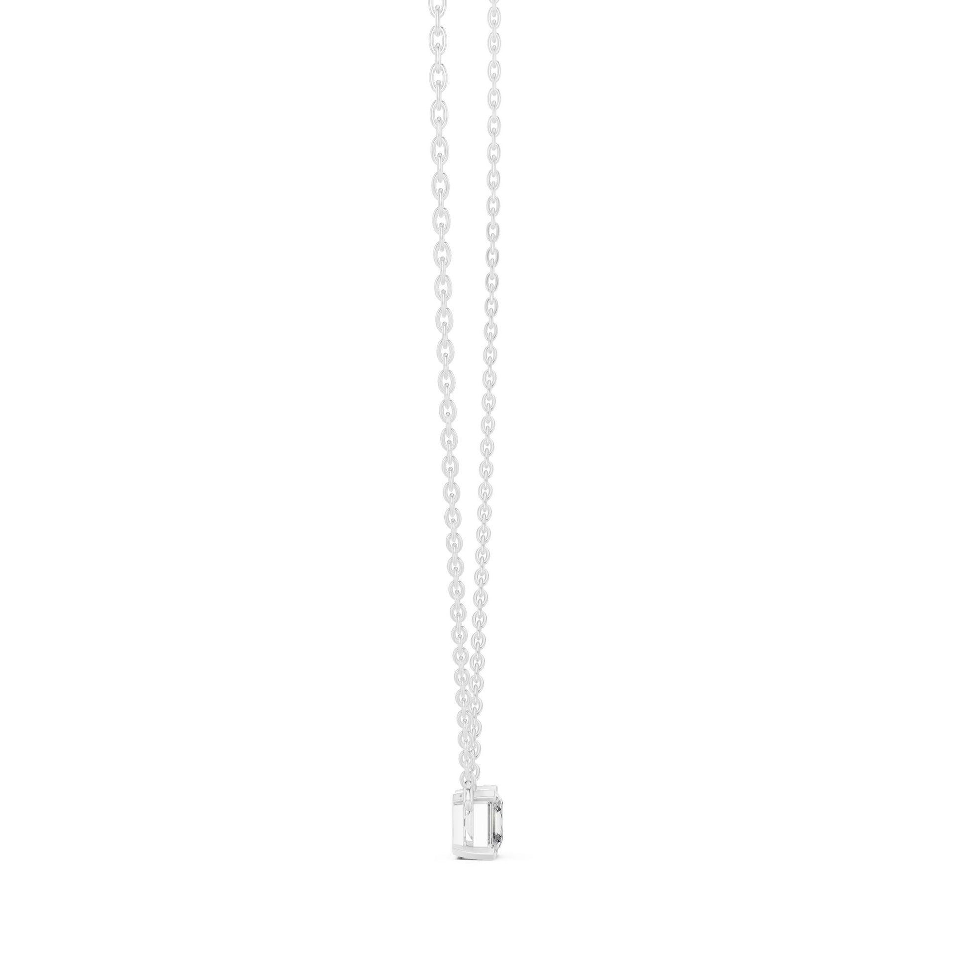 Emerald Lab Grown Diamond Pendant