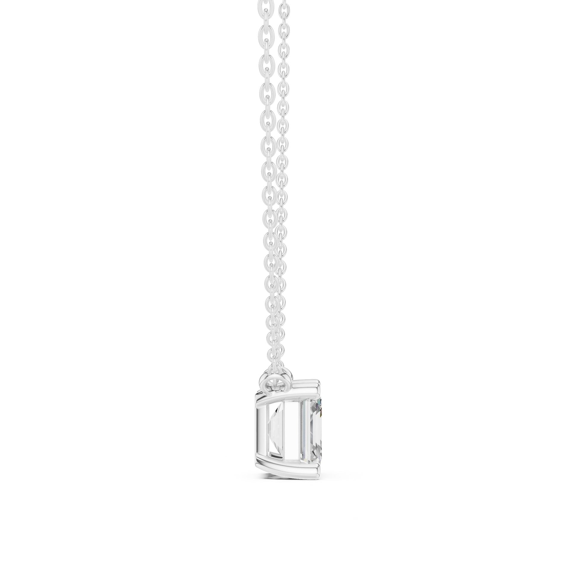 Emerald Lab Grown Diamond Pendant