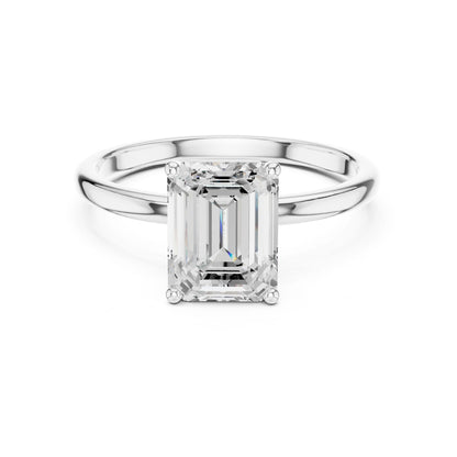Women's Emerald Lab Grown Diamond Ring