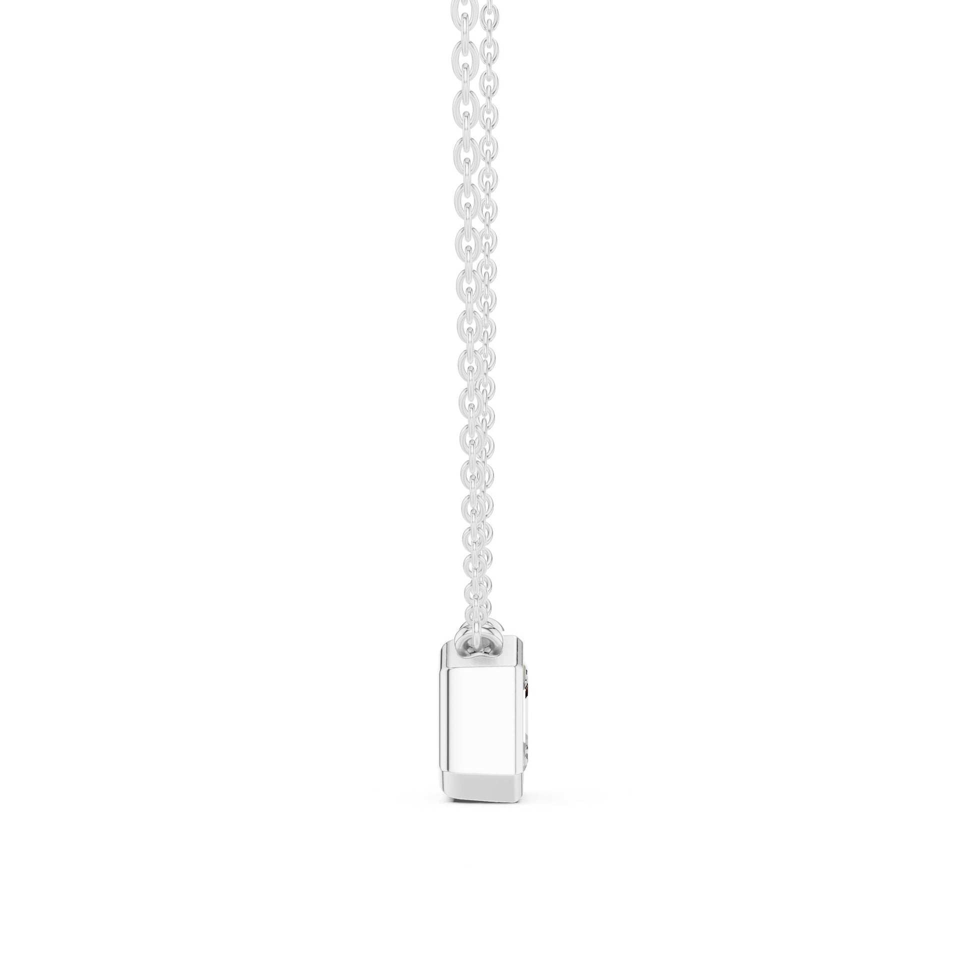 Emerald Lab Grown Diamond Pendant