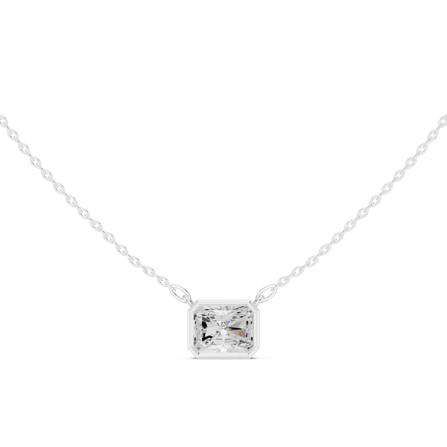 Emerald Lab Grown Diamond Pendant