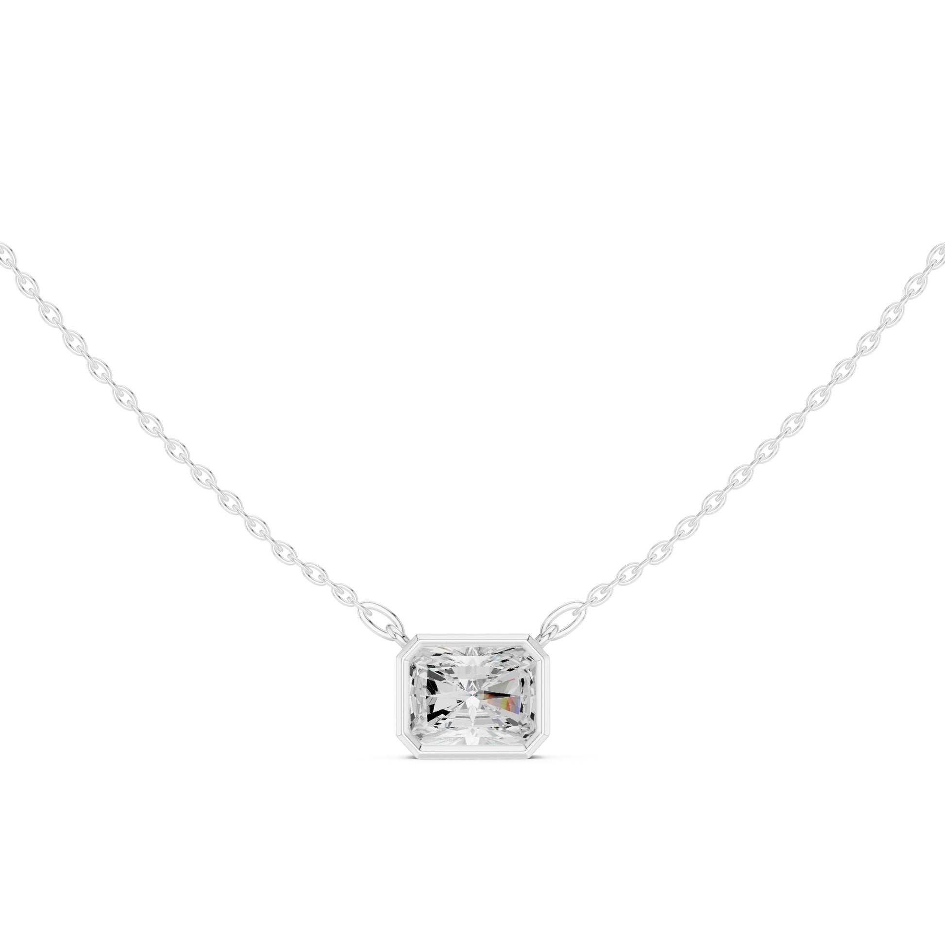 Emerald Lab Grown Diamond Pendant