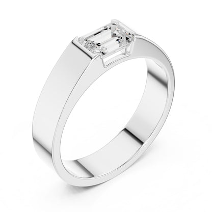 Men's Emerald Lab Grown Diamond Ring