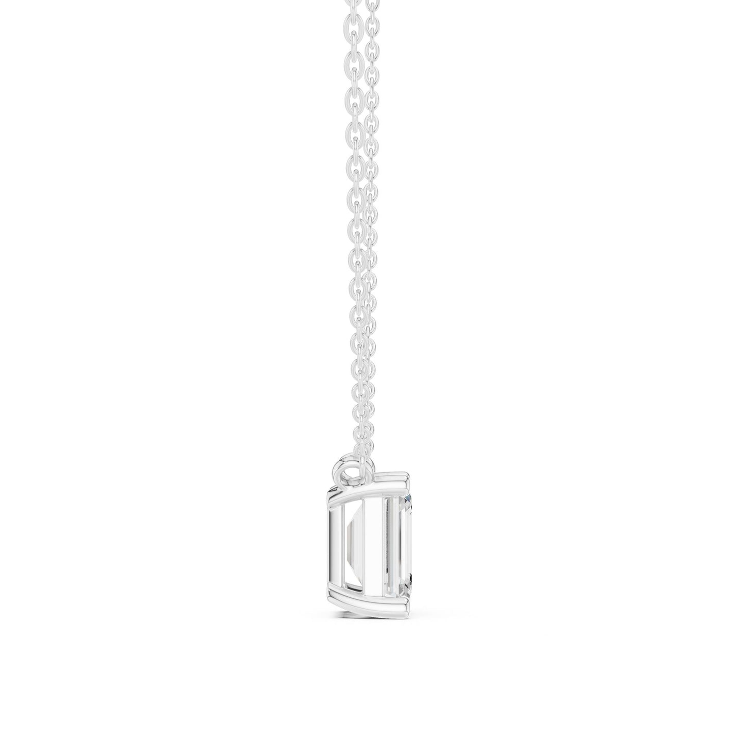 Emerald Lab Grown Diamond Pendant