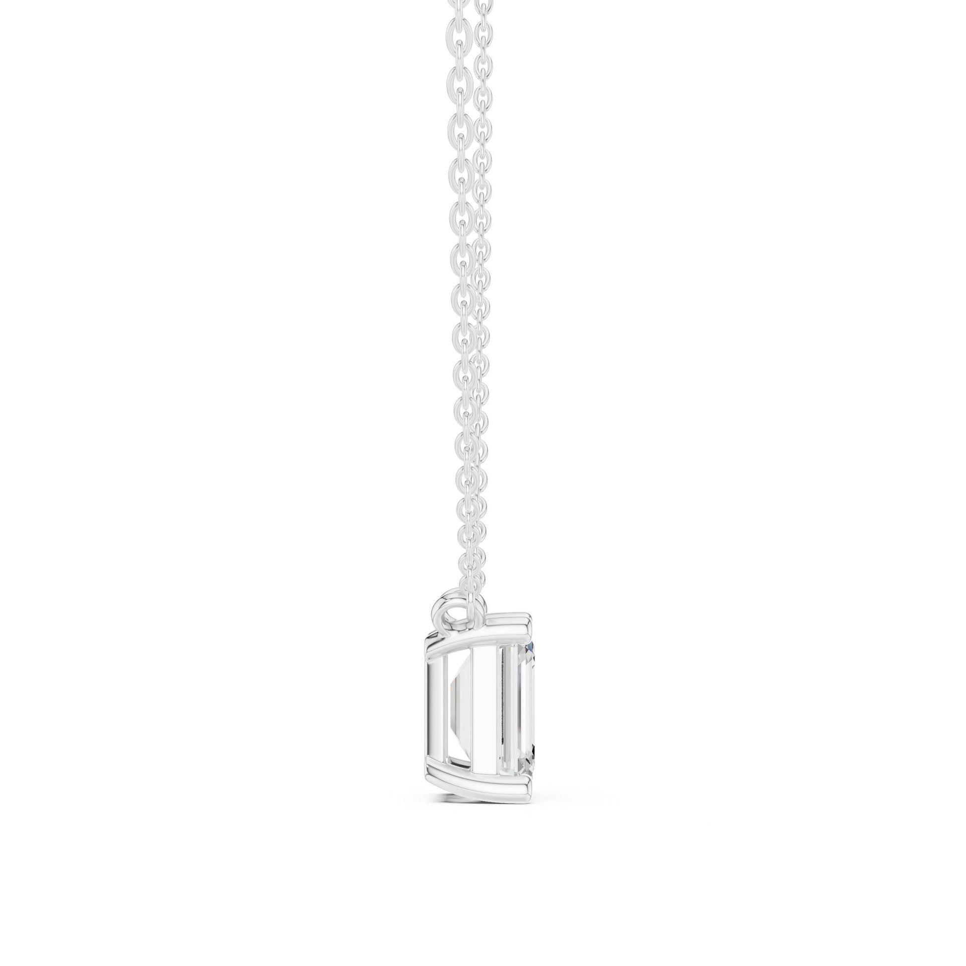 Emerald Lab Grown Diamond Pendant