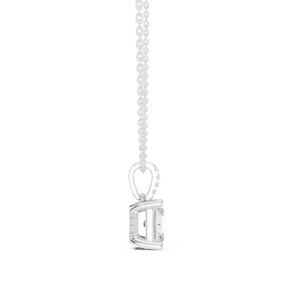 Emerald Lab Grown Diamond Pendant