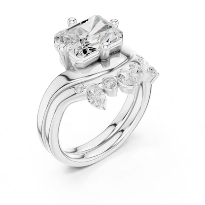Emerald Lab Grown Diamond Solitaire Engagement Ring