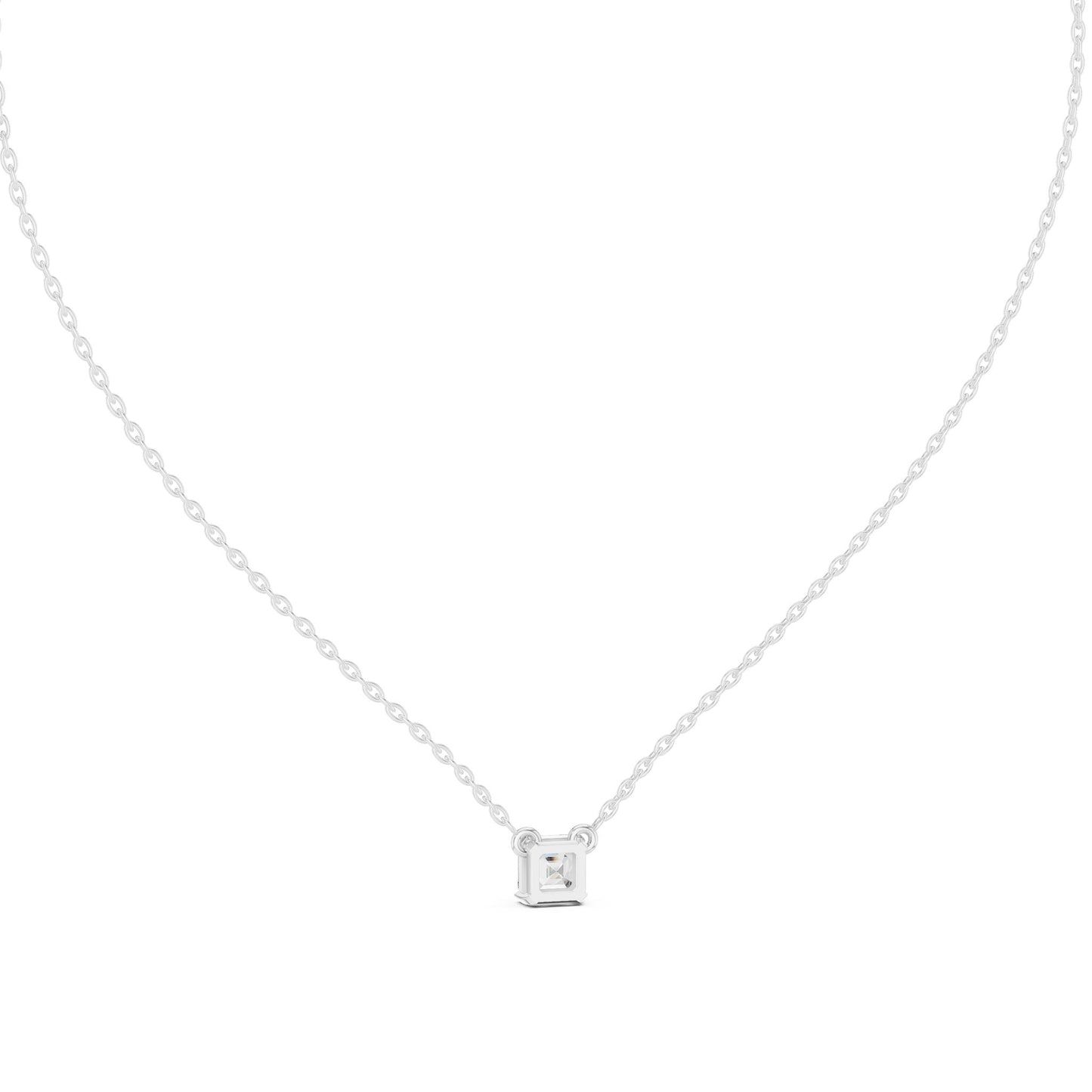Emerald Lab Grown Diamond Pendant
