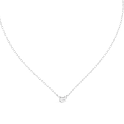 Emerald Lab Grown Diamond Pendant