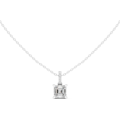 Emerald Lab Grown Diamond Pendant