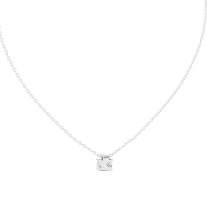 Emerald Lab Grown Diamond Pendant