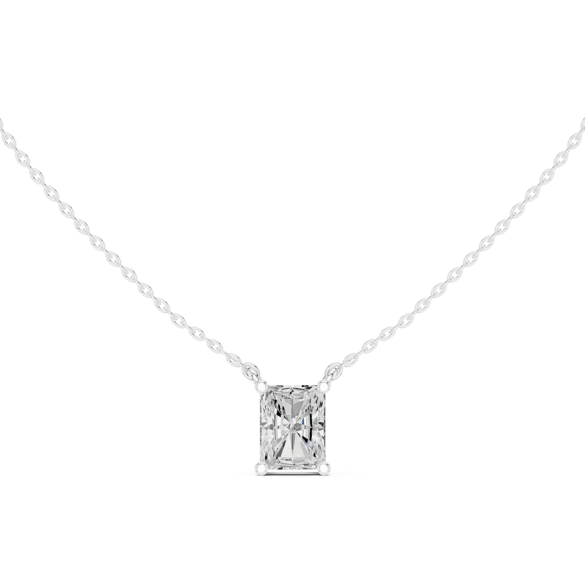 Emerald Lab Grown Diamond Pendant