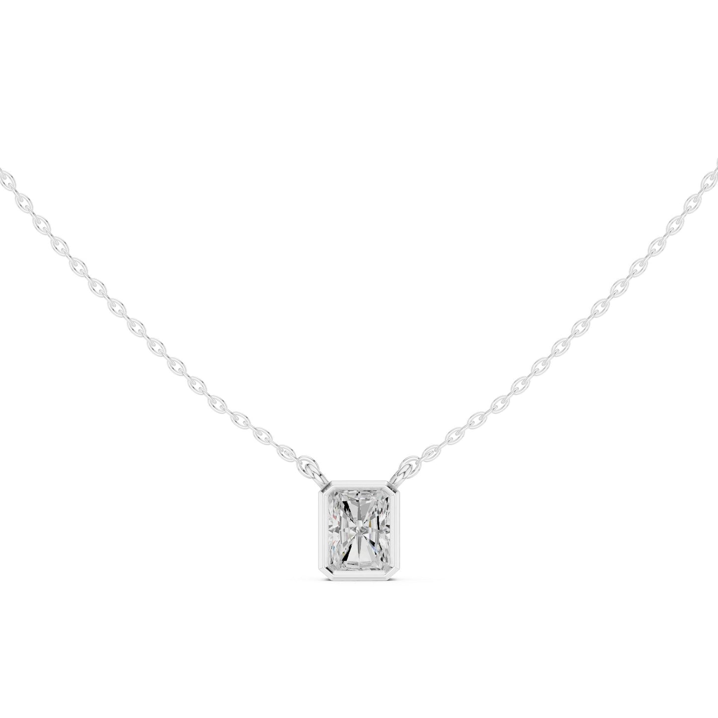 Emerald Lab Grown Diamond Pendant