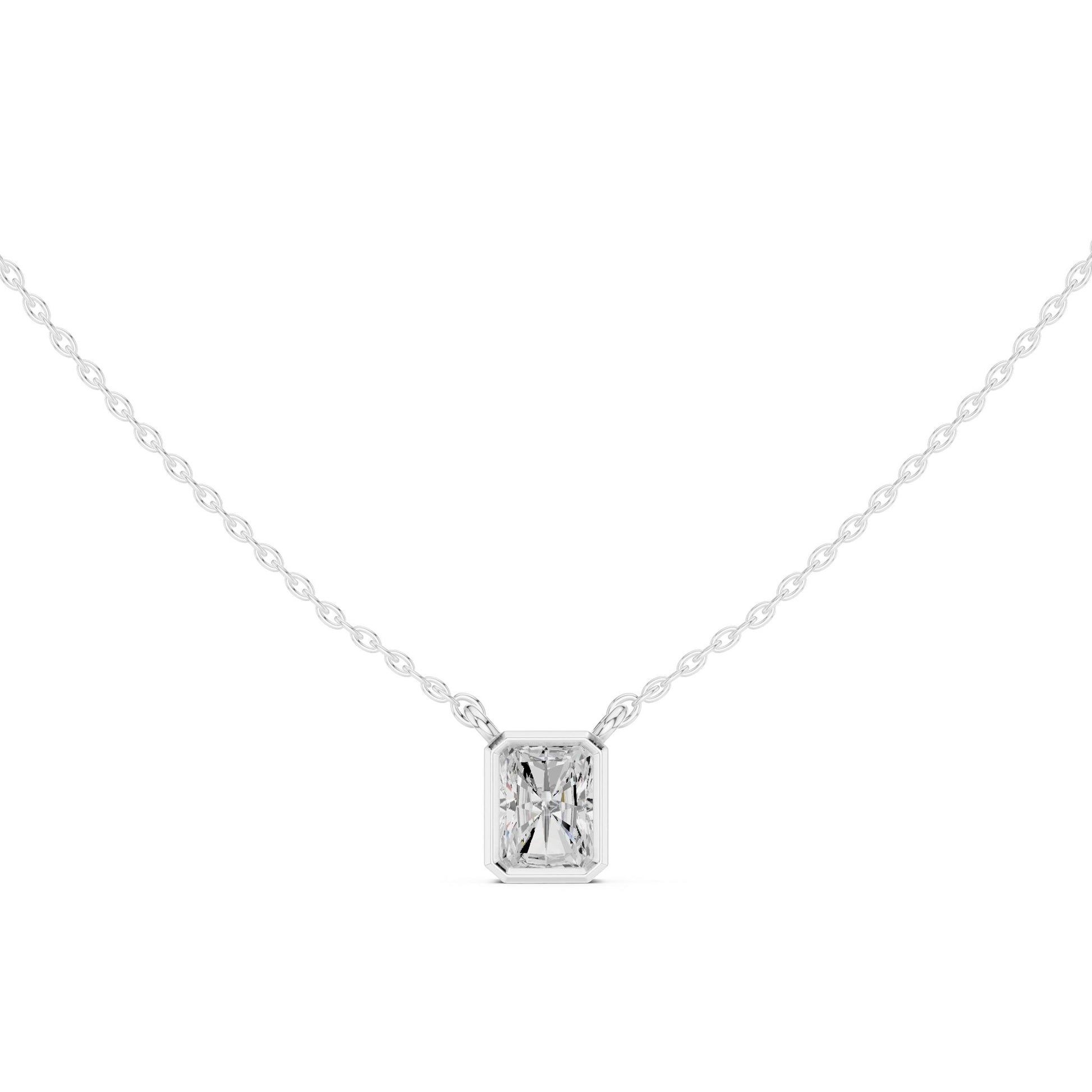 Emerald Lab Grown Diamond Pendant