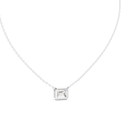 Emerald Lab Grown Diamond Pendant