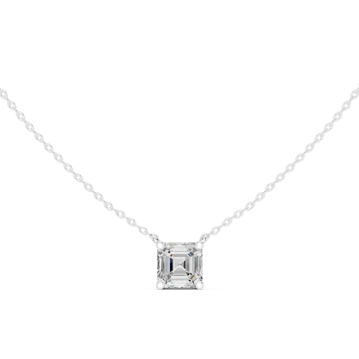 Emerald Lab Grown Diamond Pendant