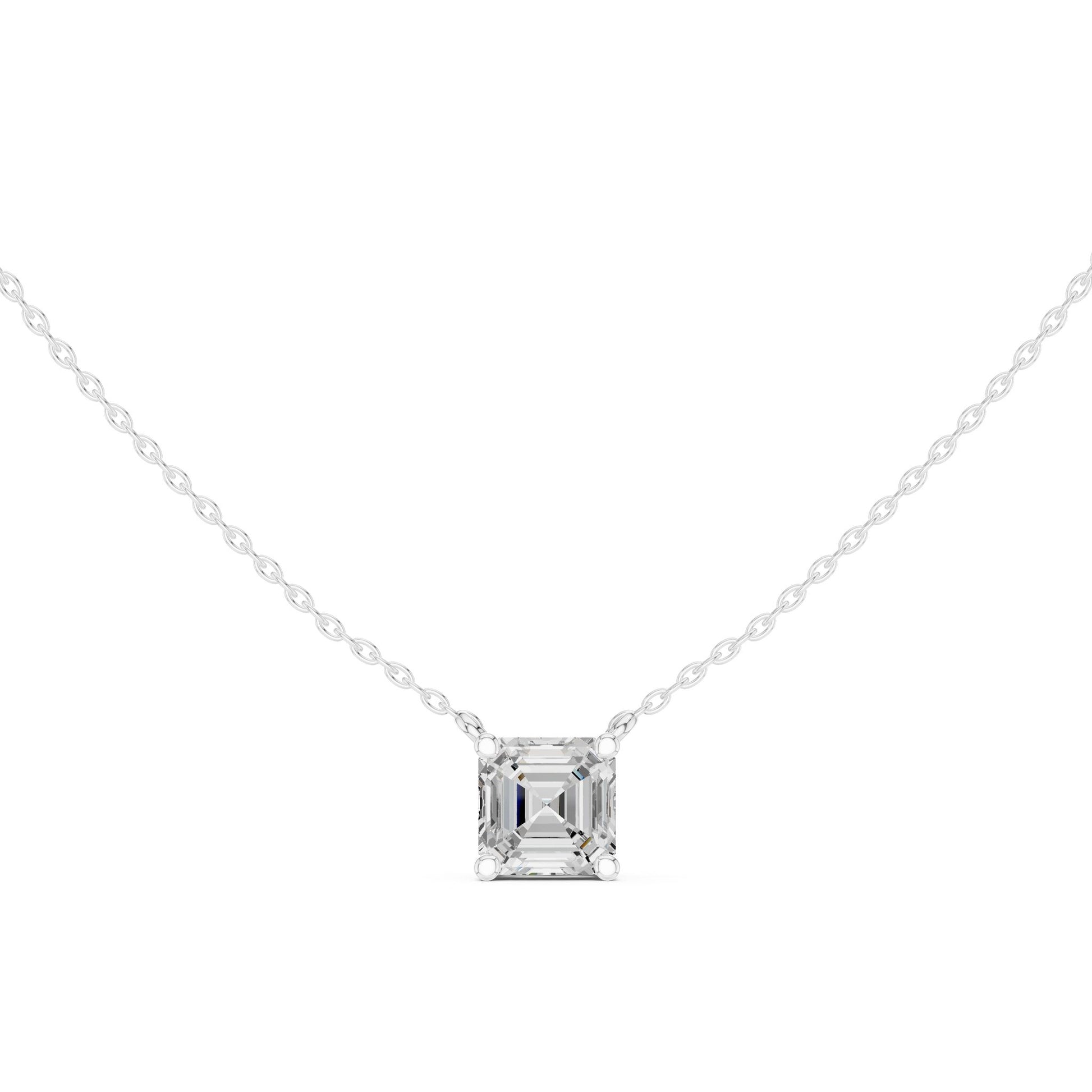 Emerald Lab Grown Diamond Pendant