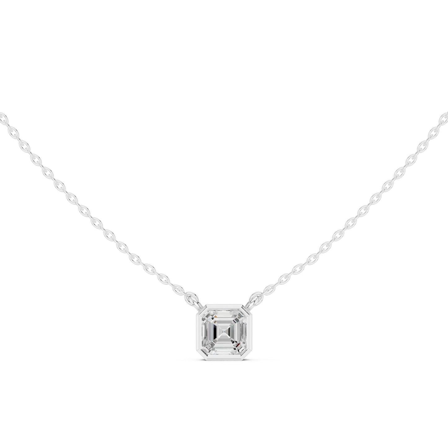 Emerald Lab Grown Diamond Pendant