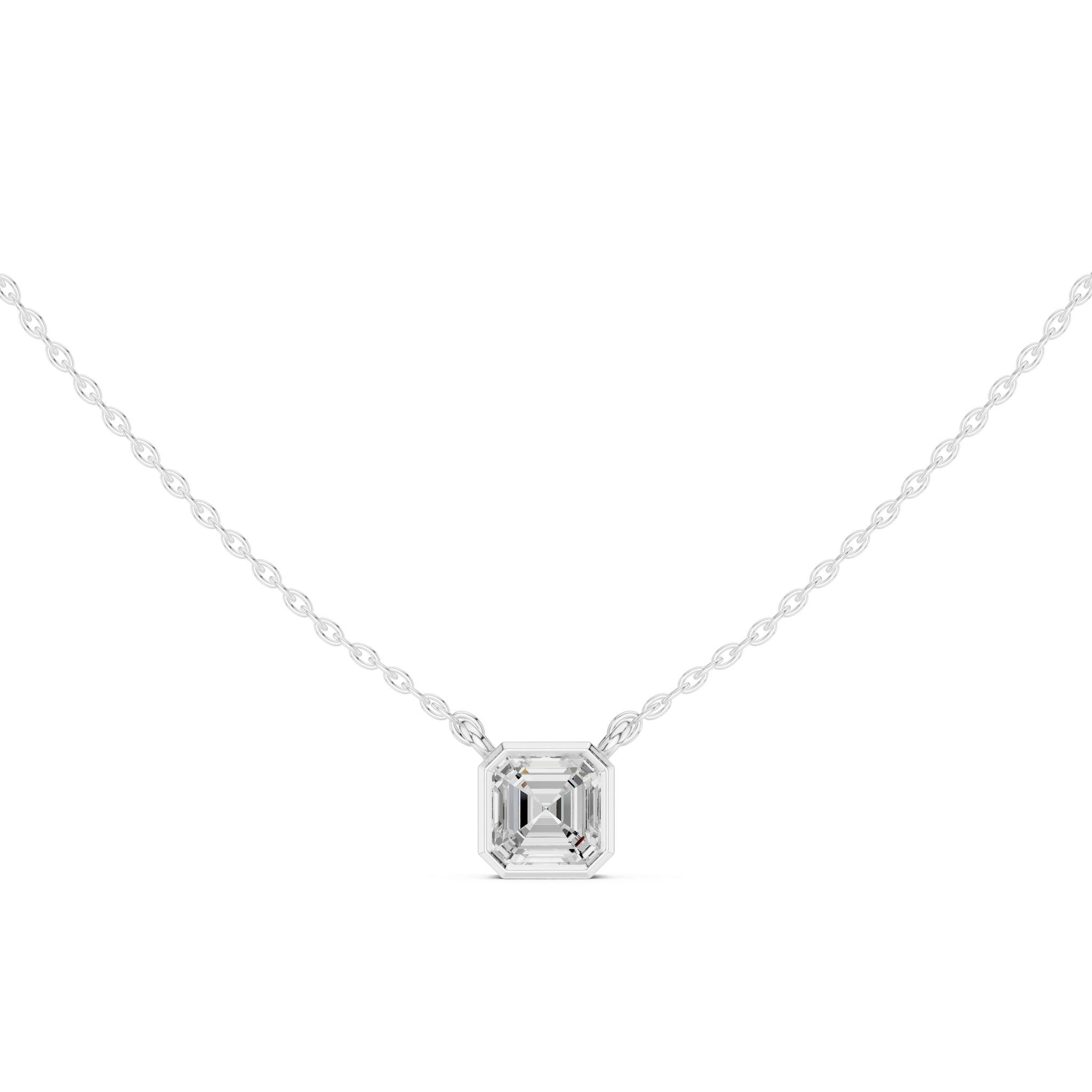 Emerald Lab Grown Diamond Pendant